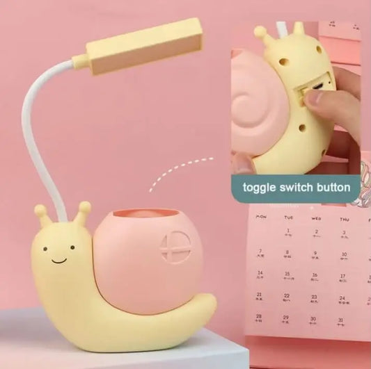 Adjustable Foldable Cartoon Snail LED Desk Lamp