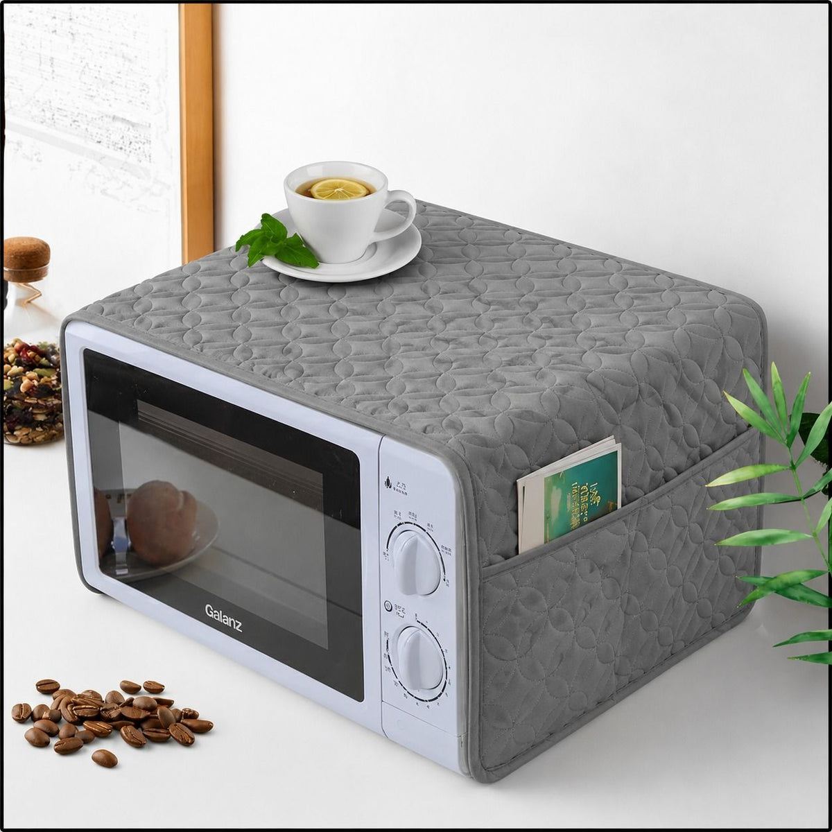 Ultrasonic Quilted Microwave & Oven Top Dust Cover –