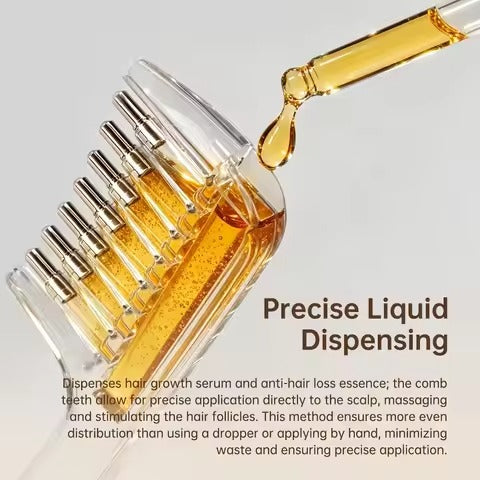 Scalp Massage & Relaxing Comb with Rolling Balls – Gentle Head Massager Comb