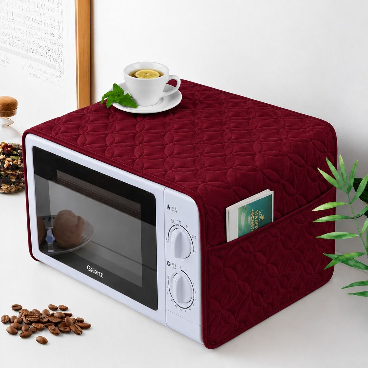 Ultrasonic Quilted Microwave & Oven Top Dust Cover –