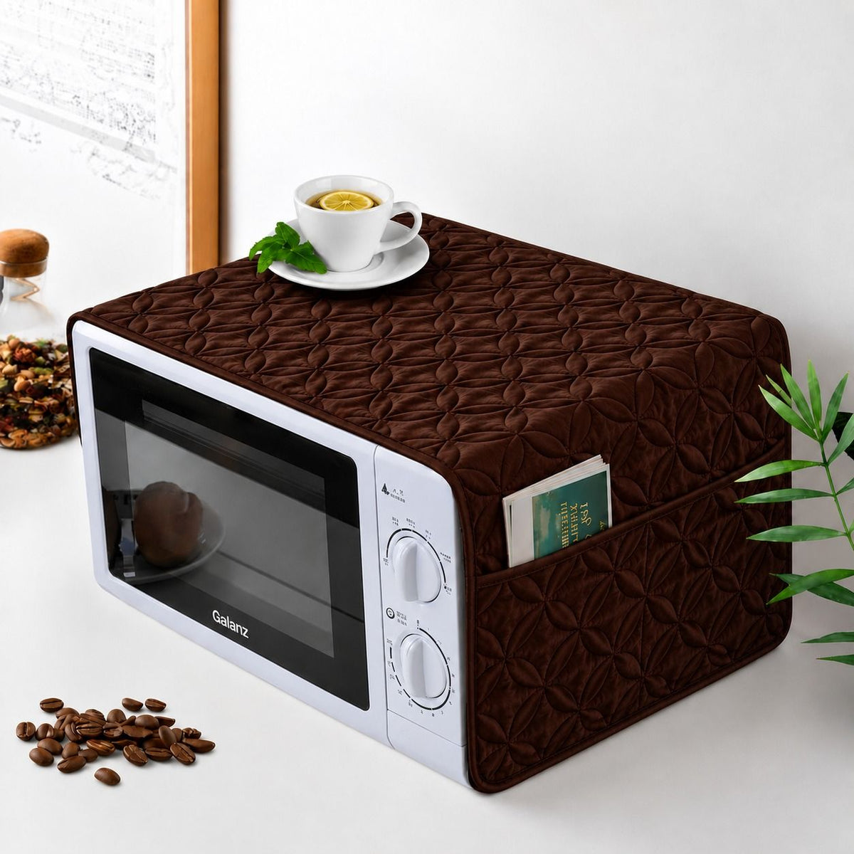 Ultrasonic Quilted Microwave & Oven Top Dust Cover –