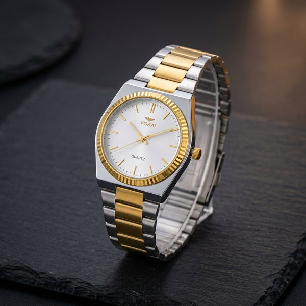 Wokai Stainless Steel Waterproof Men’s Watch