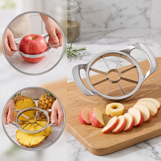 Stainless Steel Fruit Slicer, Ergonomically Designed, Saves Time and Effort, Easy to Clean, Made of Sturdy Material,